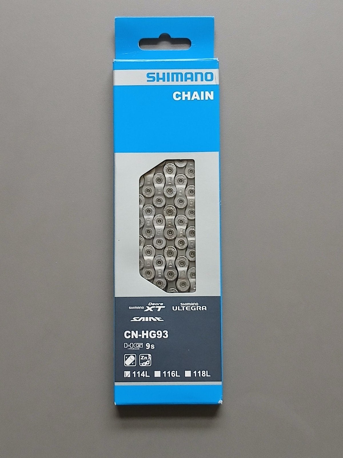 Shimano CN-HG 93 ketting, 9 speed, 114 schakels, Ophalen of Verzenden, Derailleur of Ketting, Shimano, Nieuw