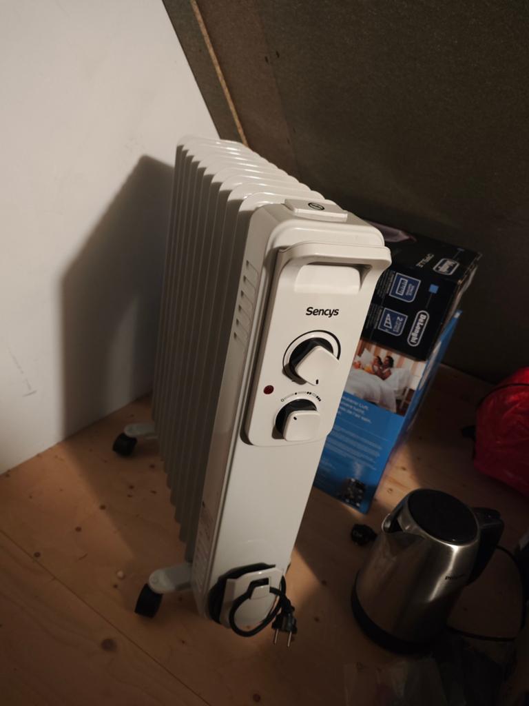Sencys elektrische olieradiator - Zo goed als nieuw, Huis en Inrichting, Kachels, Ophalen, Overige soorten, Elektrisch, Zo goed als nieuw