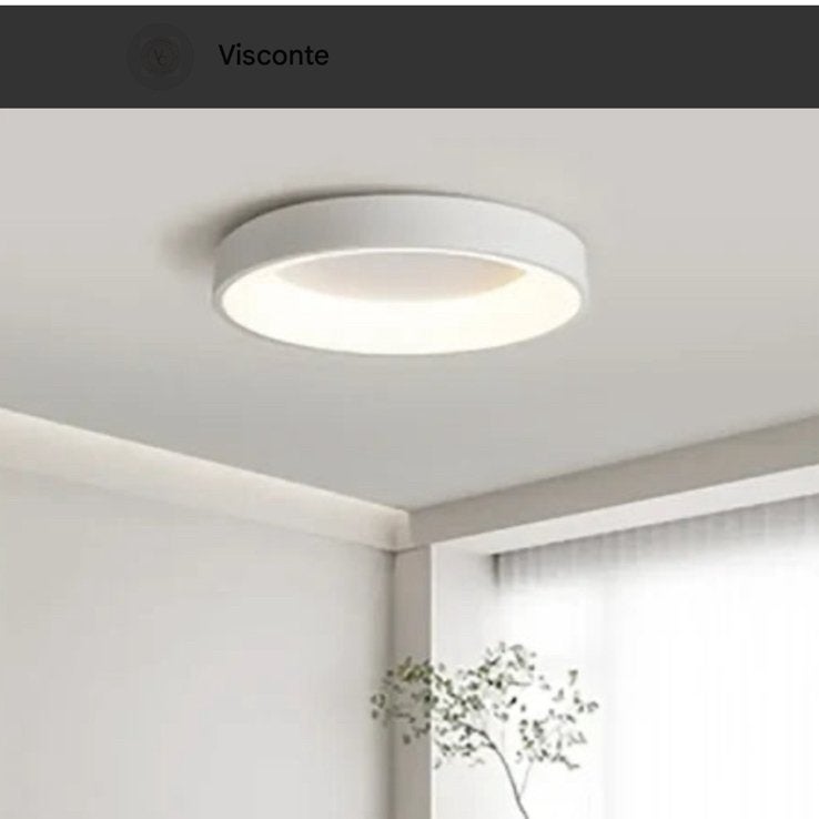 Nordic plafondlamp plafonniere 40 cm doorsnede, Kunststof, LED, Nieuw, Ophalen of Verzenden