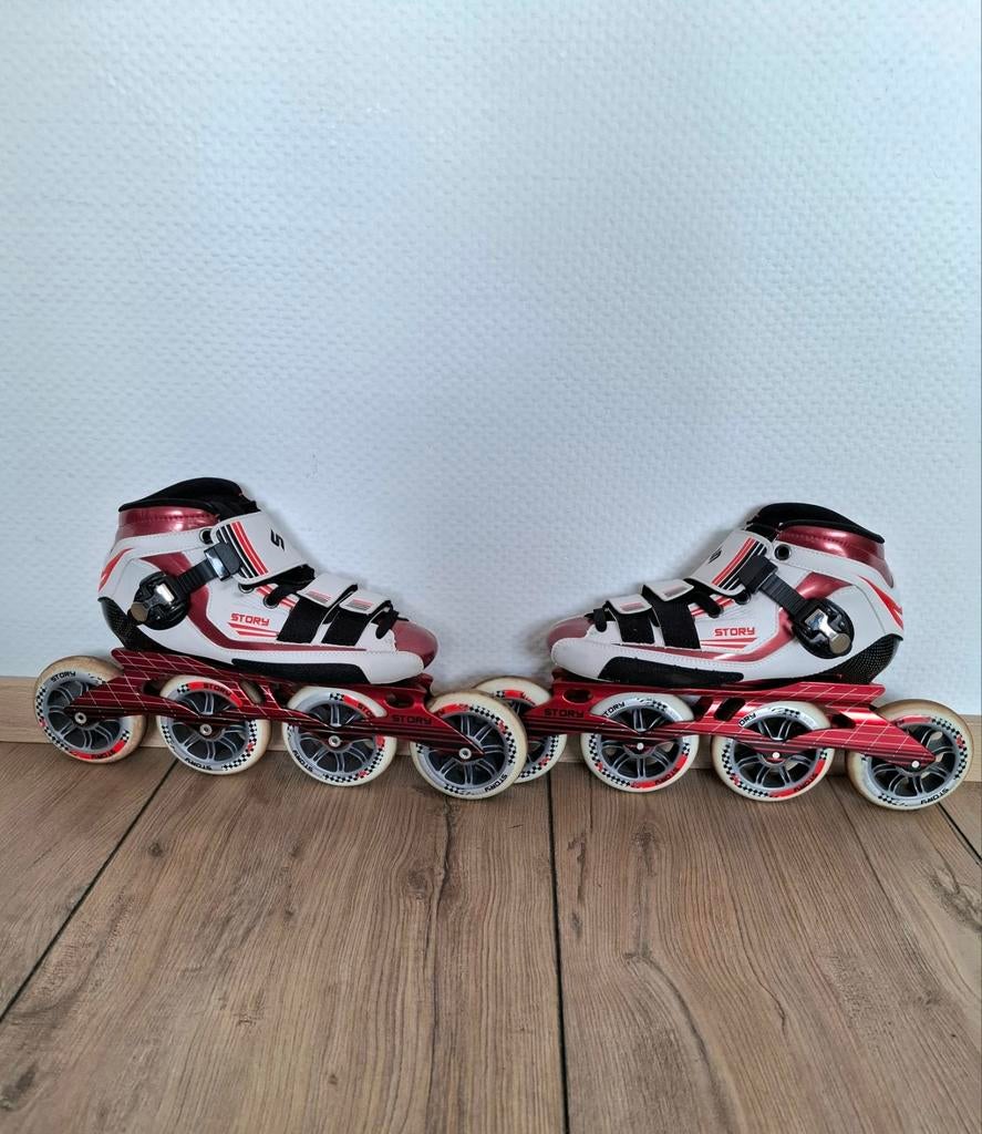 Story Speed Max skeelers maat 42, Ophalen of Verzenden, Zo goed als nieuw, Inline skates 4 wielen, Powerslide