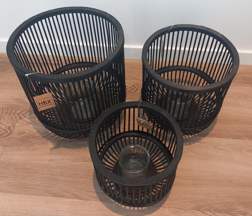 HBX Waxinelicht set, Ophalen, Nieuw, Hout
