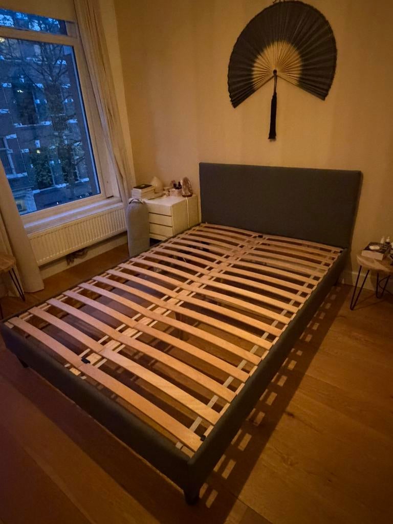 IKEA Sabovik Bed, Ophalen, Tweepersoons, 140 cm, Zo goed als nieuw