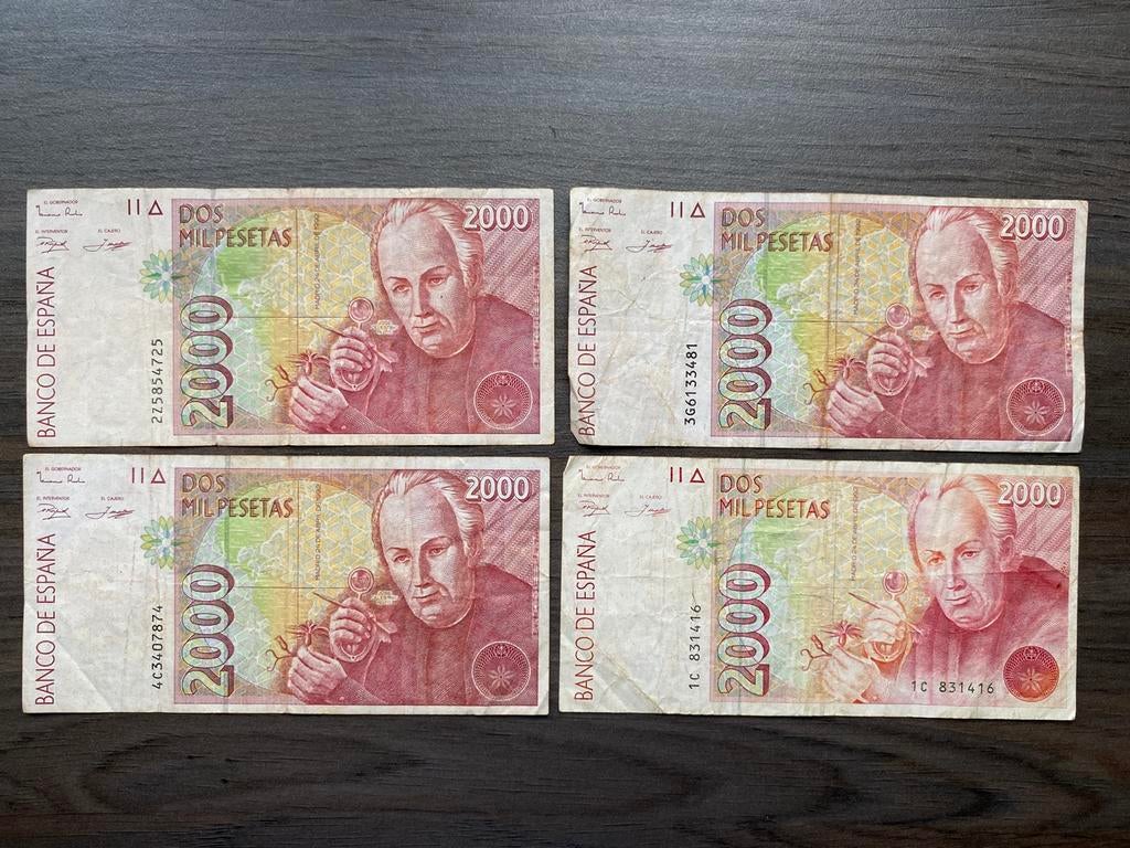 2000 Pesetas Spanje 1992 Bankbiljet p-164 per stuk, Ophalen of Verzenden, Overige landen, Los biljet