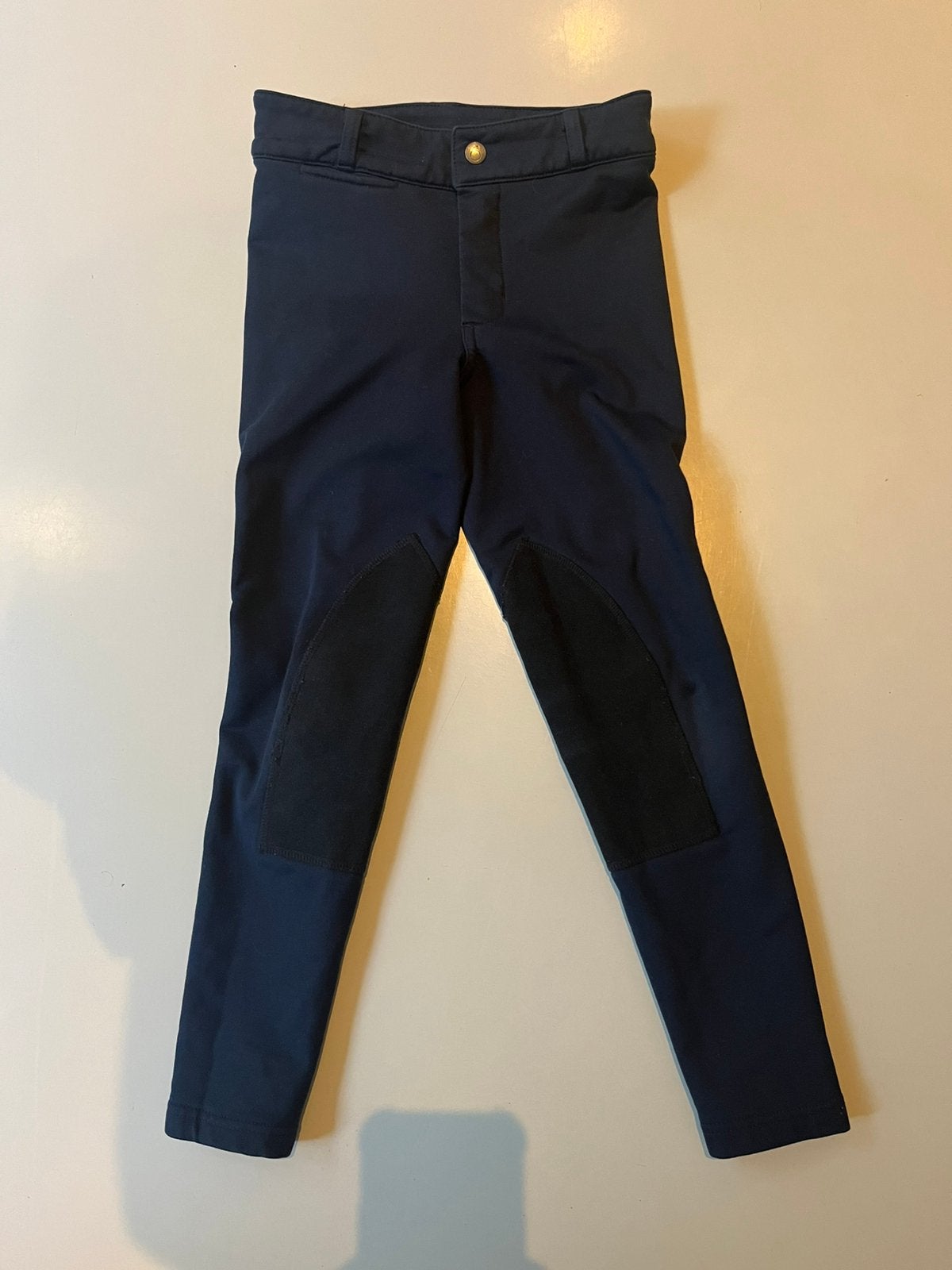 Donkerblauwe paardrijbroek Fouganza maat 125-132, Dieren en Toebehoren, Paardrijkleding, Gebruikt, Kinderen, Overige soorten, Onderkleding
