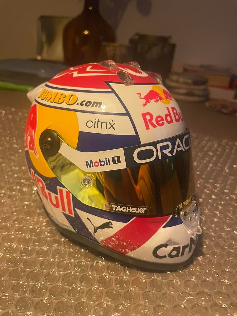 Max verstappen 1:2 helm dutch GP, Ophalen of Verzenden, Zo goed als nieuw, Formule 1