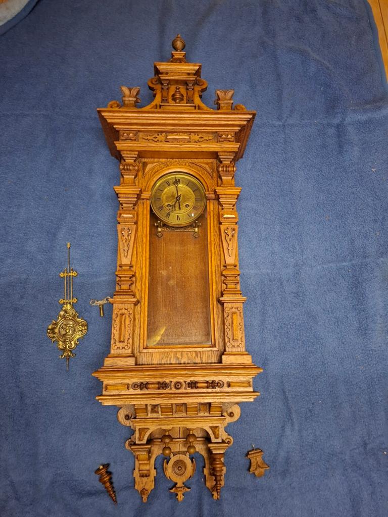 Antieke Regulateur Wandklok - Prima Staat, Ophalen