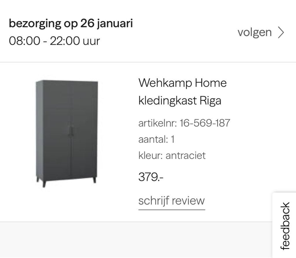 Mooie ruime Kledingkast, Huis en Inrichting, Kasten | Kledingkasten, Ophalen, Met deur(en), 100 tot 150 cm, Zo goed als nieuw