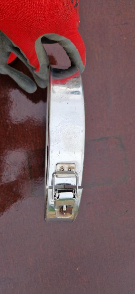 RVS Klemring Kachelpijp 125mm, Doe-het-zelf en Verbouw, Ophalen of Verzenden, Nieuw, Overige typen