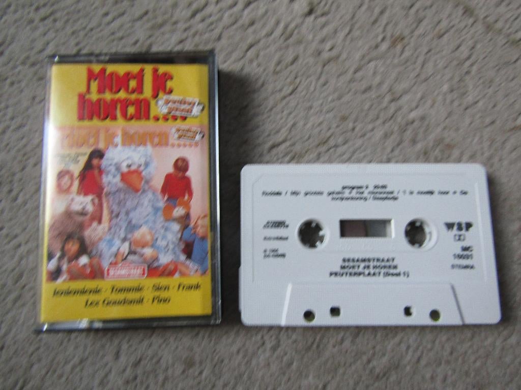 Cassette: Sesamstraat - Moet je horen....., Gebruikt, Kinderen en Jeugd, 1 bandje, Ophalen of Verzenden