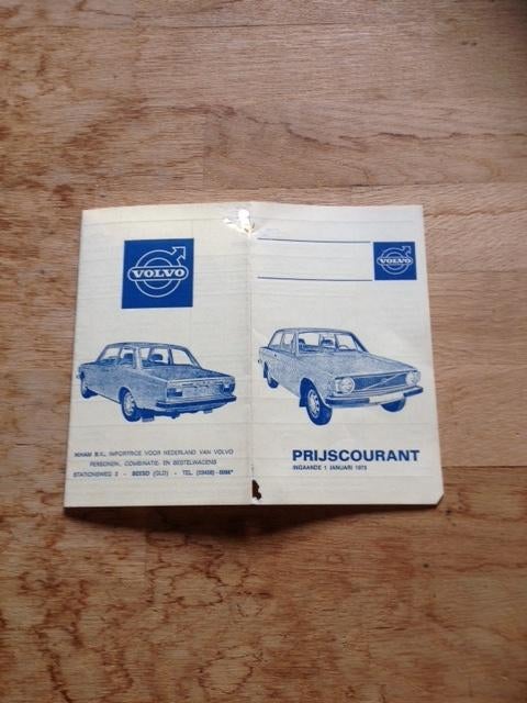 Volvo  Prijslijst        Alle modellen         1973       NL, Ophalen of Verzenden, Zo goed als nieuw, Volvo