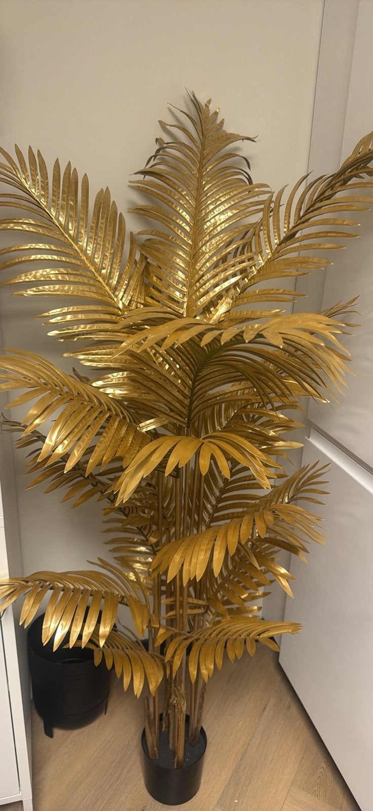 Gouden palm 180cm, Nieuw, Goud, Binnen, Ophalen