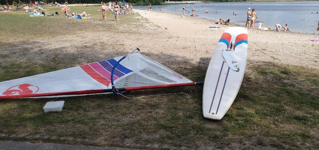 Fraaie Sailboard retro surfplank Open class Divisie III, Watersport en Boten, Windsurfen, Ophalen, Gebruikt, 300 cm of meer, Met mast