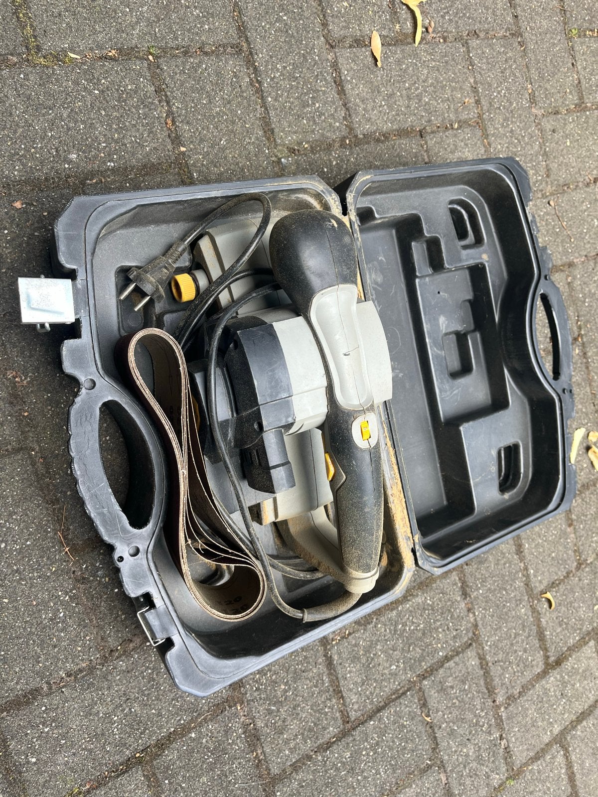 Top Craft Bandschuurmachine met koffer, Ophalen, Gebruikt, Minder dan 600 watt, Bandschuurmachine