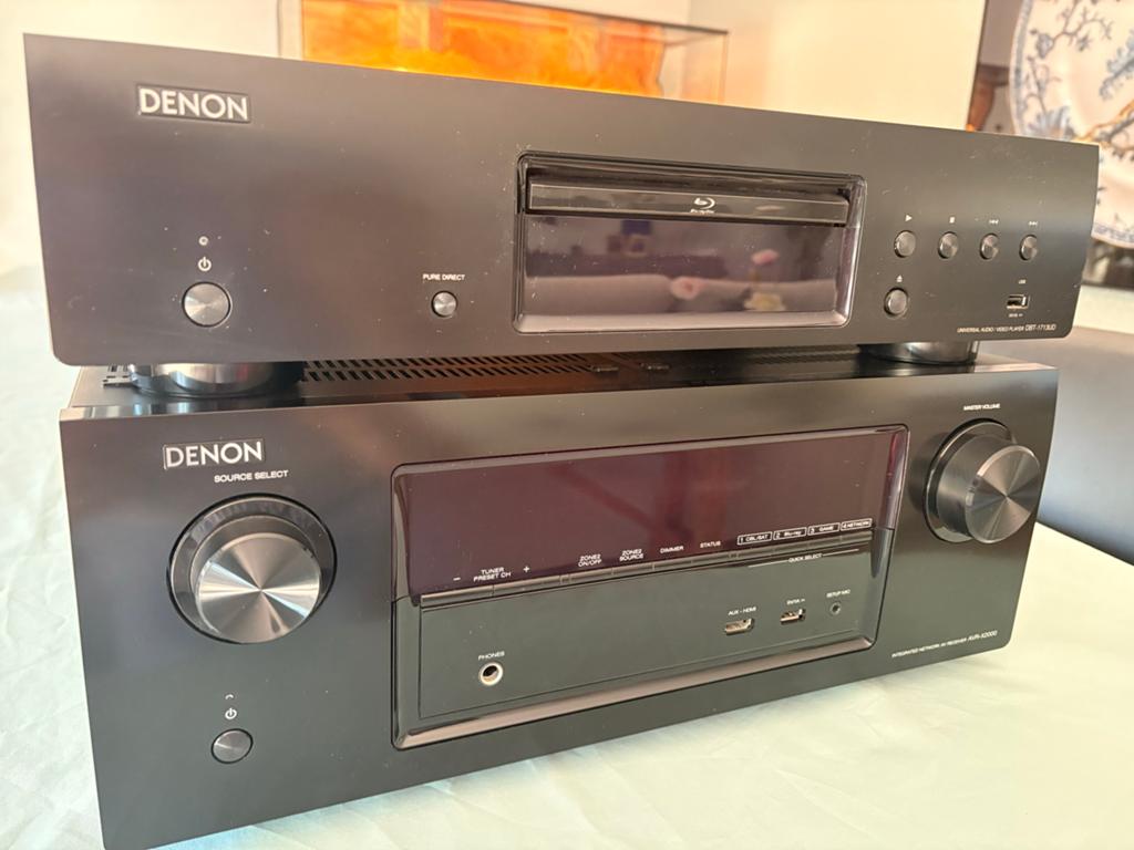 Denon AVR-X2000 Receiver & DBT-1713UD Blu-ray Speler Set, Audio, Tv en Foto, Versterkers en Receivers, Ophalen, Denon, Zo goed als nieuw