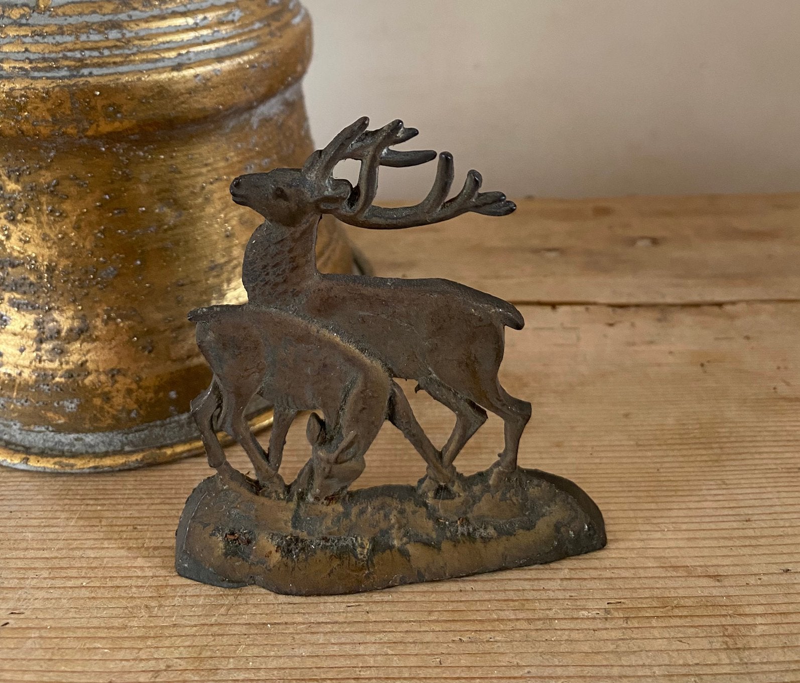 Klein ornament met herten, Ophalen of Verzenden