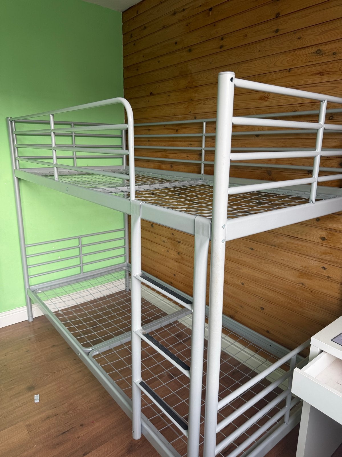 Metalen stapelbed, Ophalen, Gebruikt, 90 cm, 160 tot 180 cm