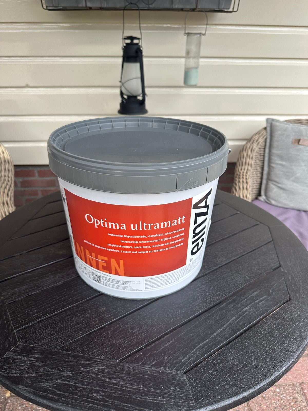 EinzA Optima Ultramatt Muurverf/Latex, 5 tot 10 liter, Ophalen, Zo goed als nieuw, Wit