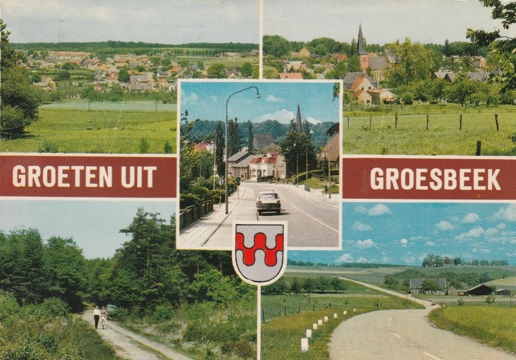 GROESBEEK Landschappen Panorama Rijksweg Groeten, Verzenden, 1960 tot 1980, Gelopen, Gelderland