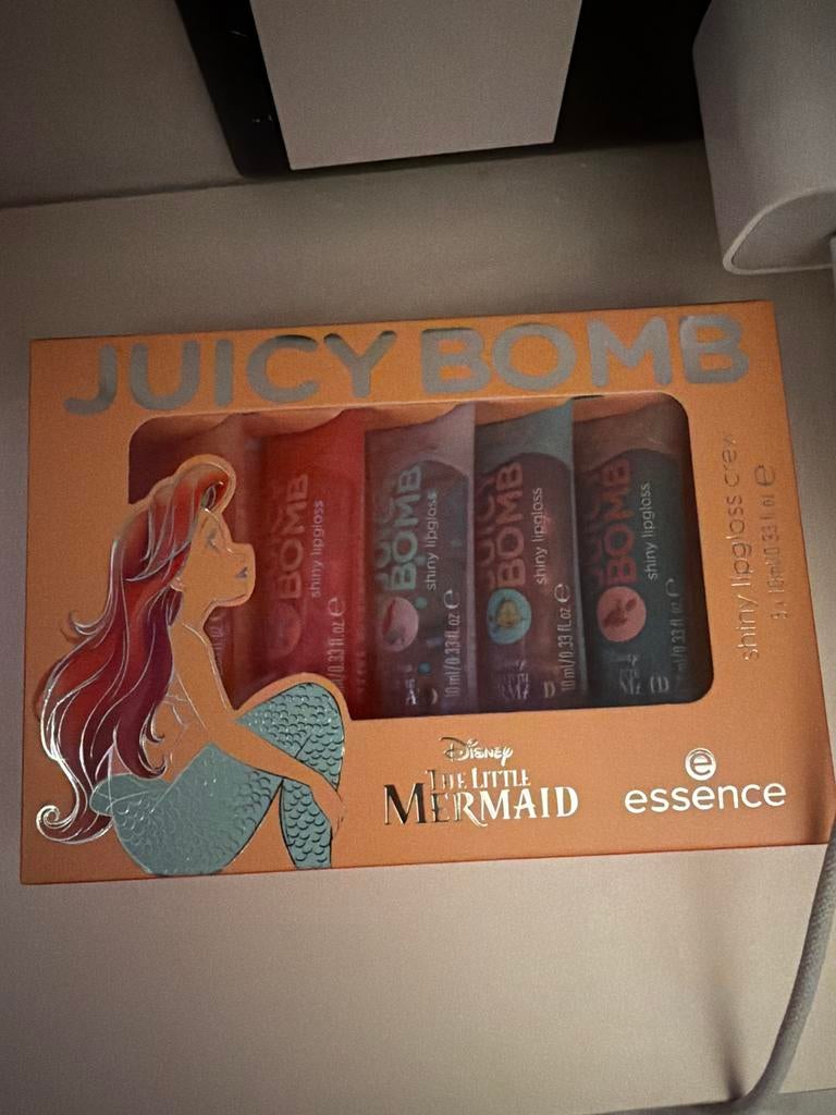 Essence Disney The Little Mermaid Juicy Bomb Lipgloss Set, Nieuw, Ophalen of Verzenden, Make-up, Overige kleuren