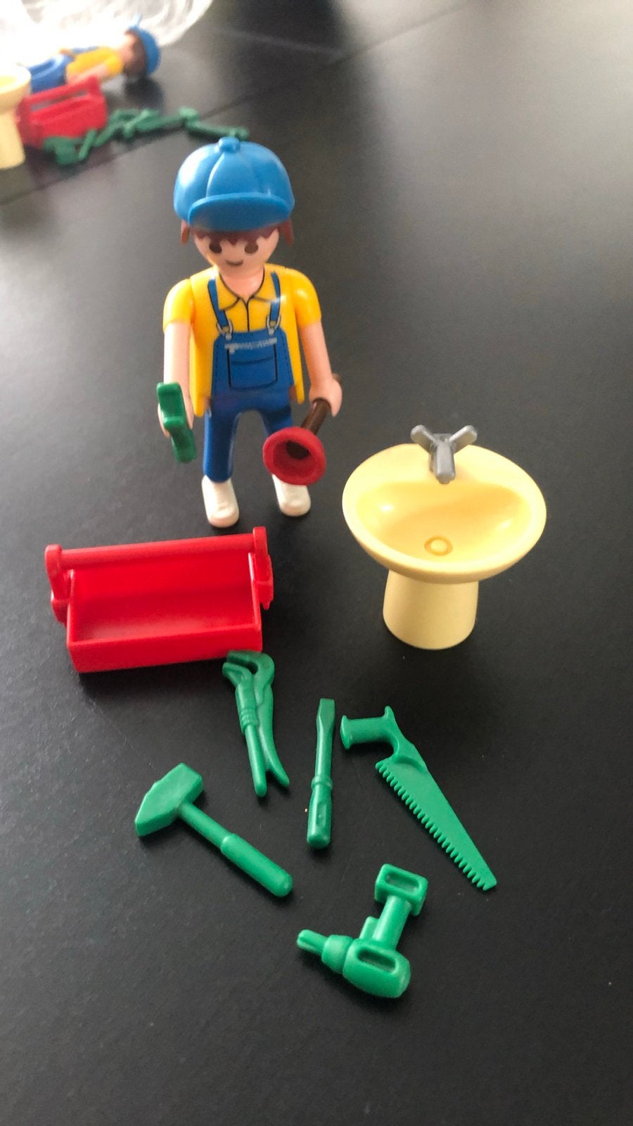 Playmobil Loodgieter Set - 1 Kraantje Mist, Ophalen of Verzenden, Gebruikt, Complete set, Figuren