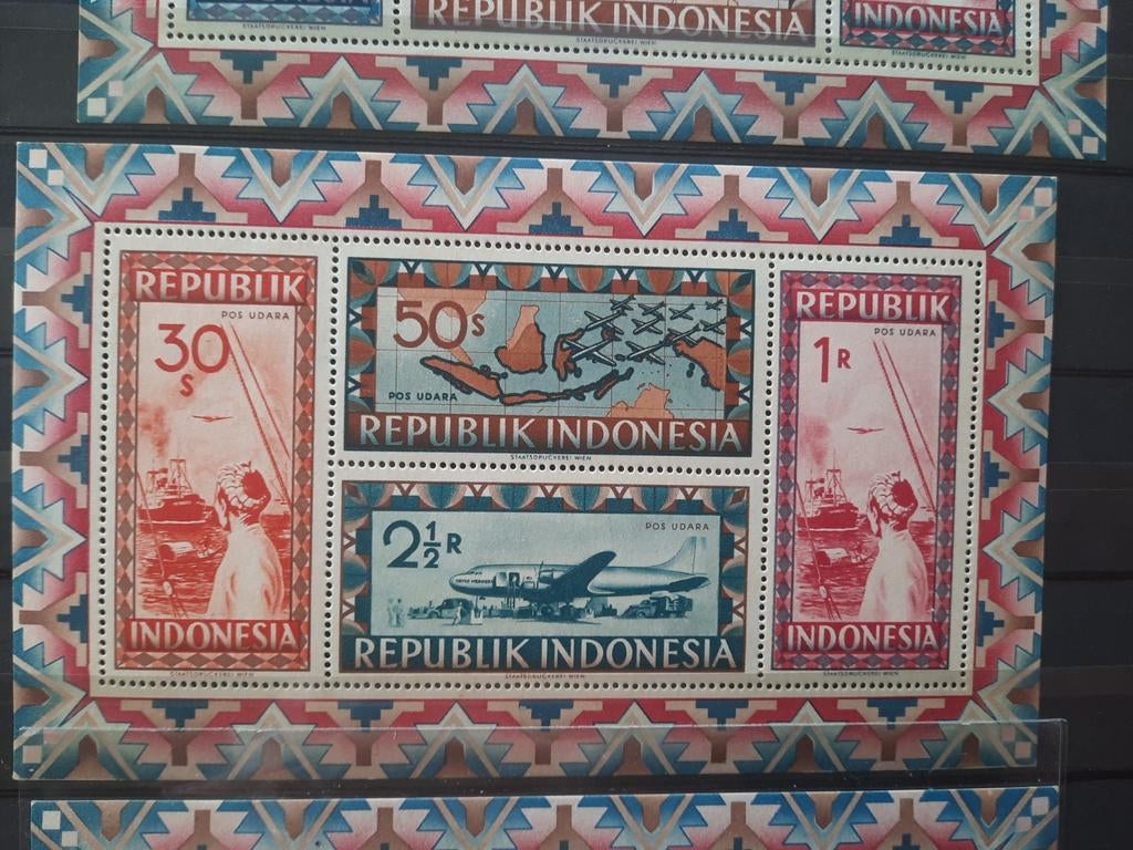 Indonesie Weense druk Dai Nippon 19-02 postfris, Postzegels en Munten, Ophalen of Verzenden