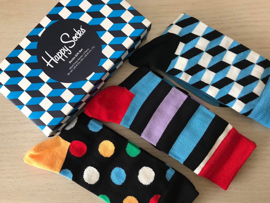 Happy Socks…3 paar in doos …maat 36/40, Ophalen, Zo goed als nieuw, Overige maten, Overige kleuren