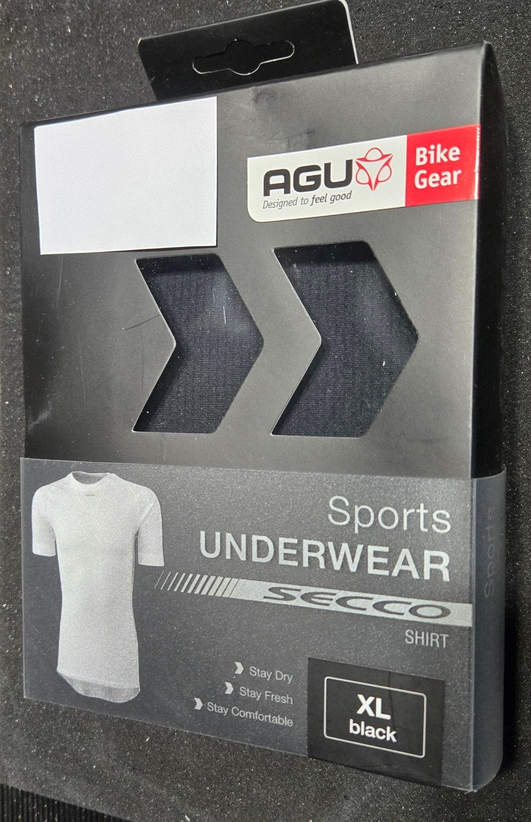 AGU Secco Sport Ondergoed Shirt - Zwart - Nieuw, Zwart, Overige maten, Ophalen of Verzenden, Algemeen