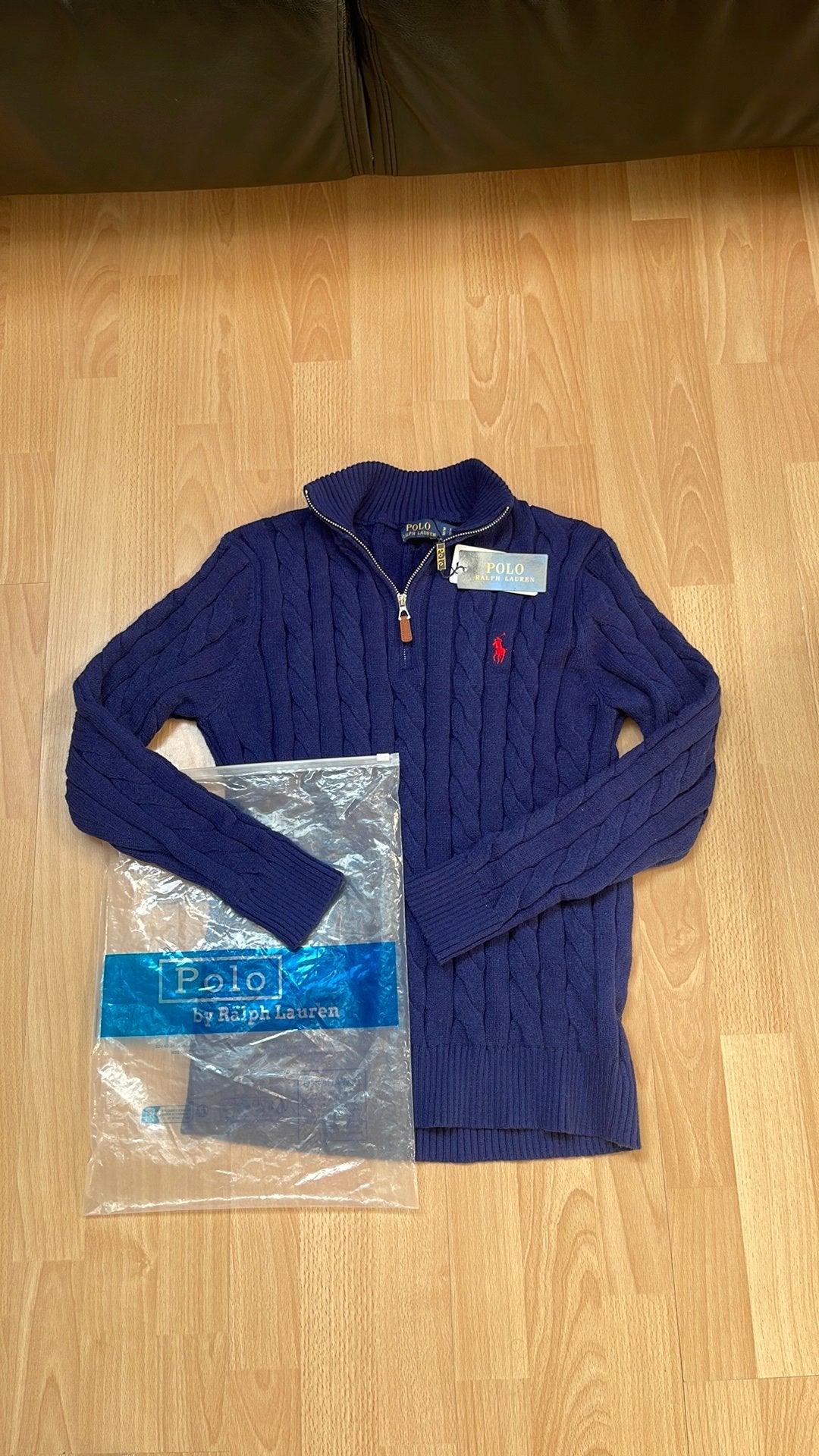 Ralph lauren halfzip/trui, Ophalen of Verzenden, Nieuw, Maat 48/50 (M), Blauw