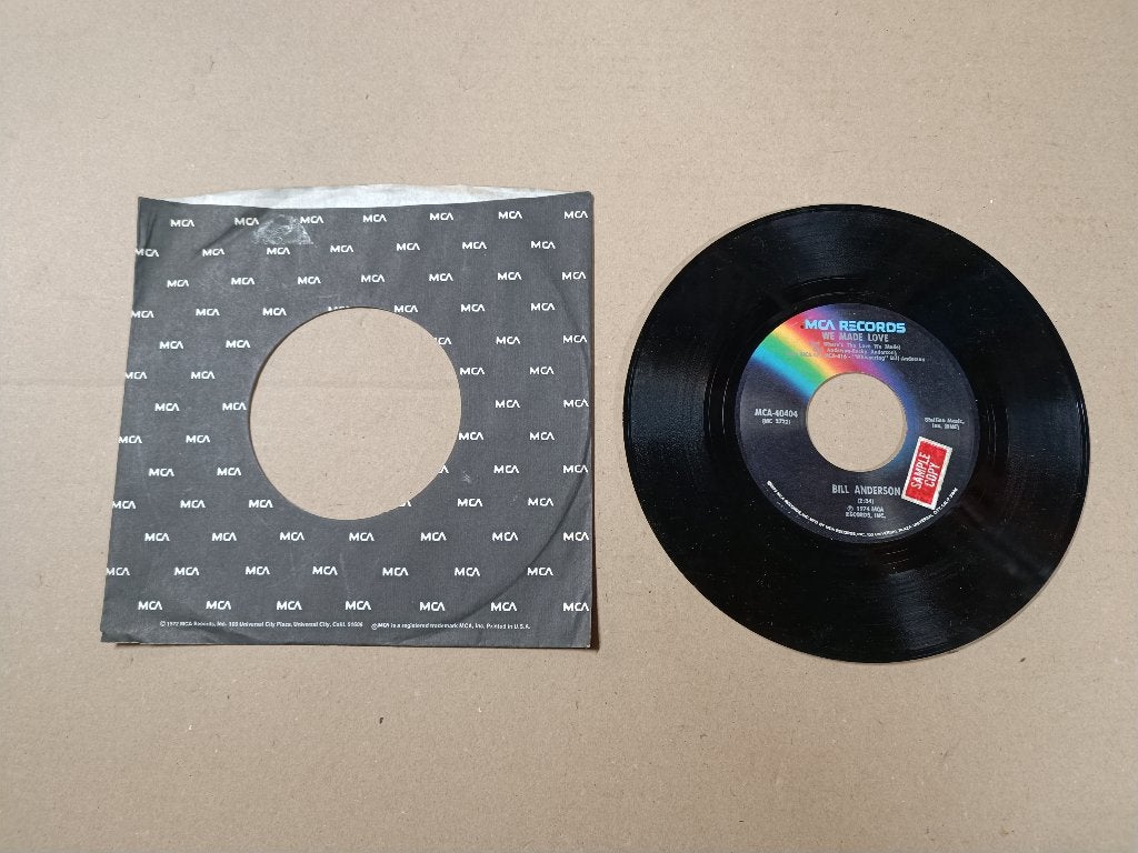 Single: Bill Anderson - We Made Love (1974) USA, Verzenden, Gebruikt, Country en Western