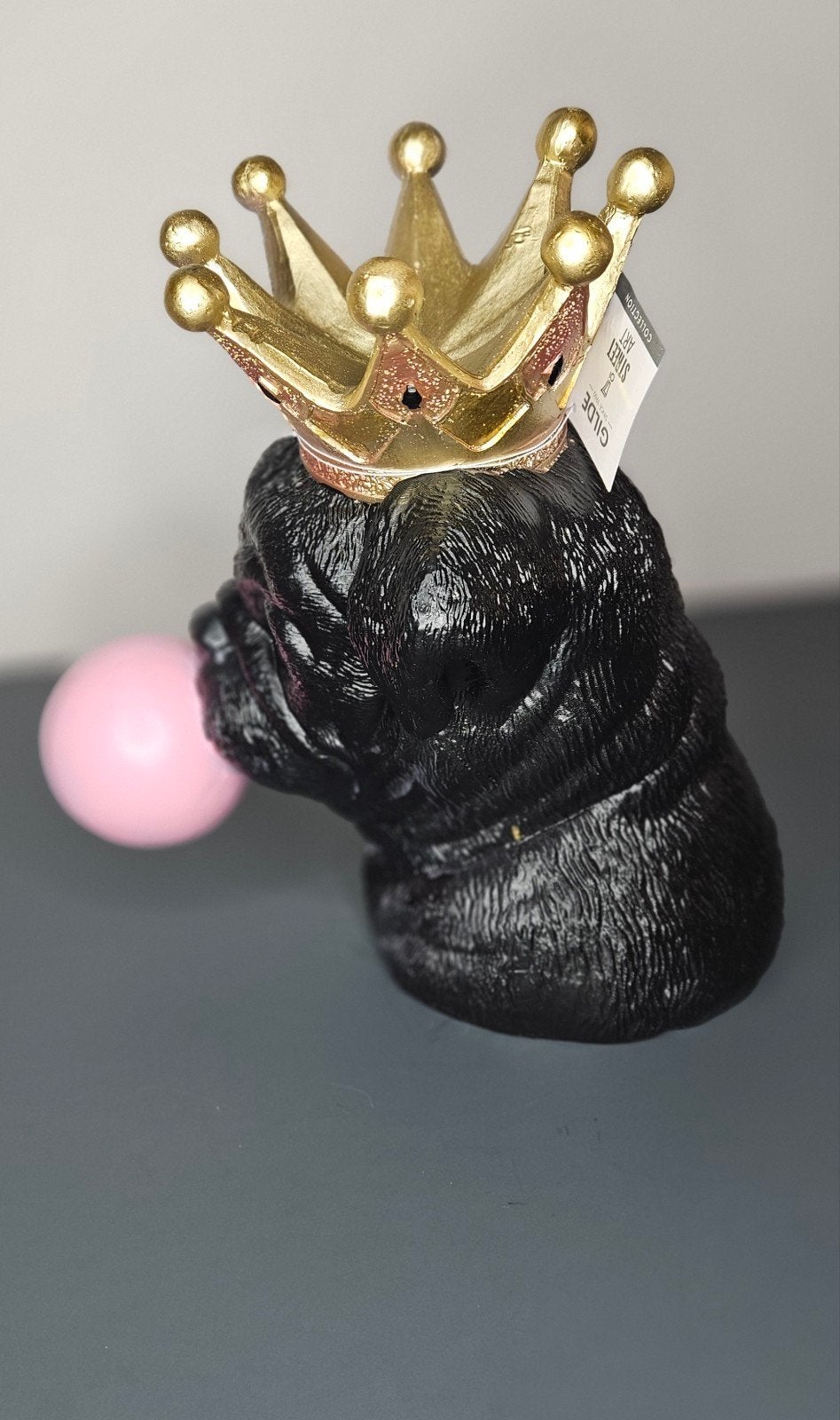 Beeldje pug "Hugo" H.30cm, Ophalen of Verzenden, Nieuw, Dier
