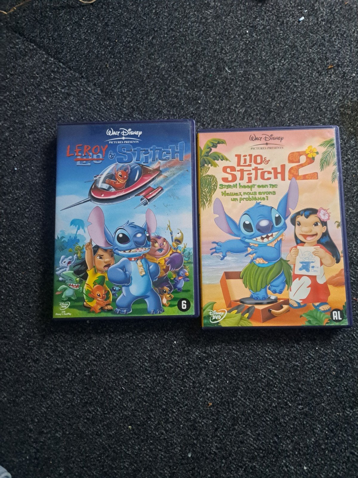 Disney Lilo & Stitch 1 & 2 – originele DVD's, Alle leeftijden, Ophalen