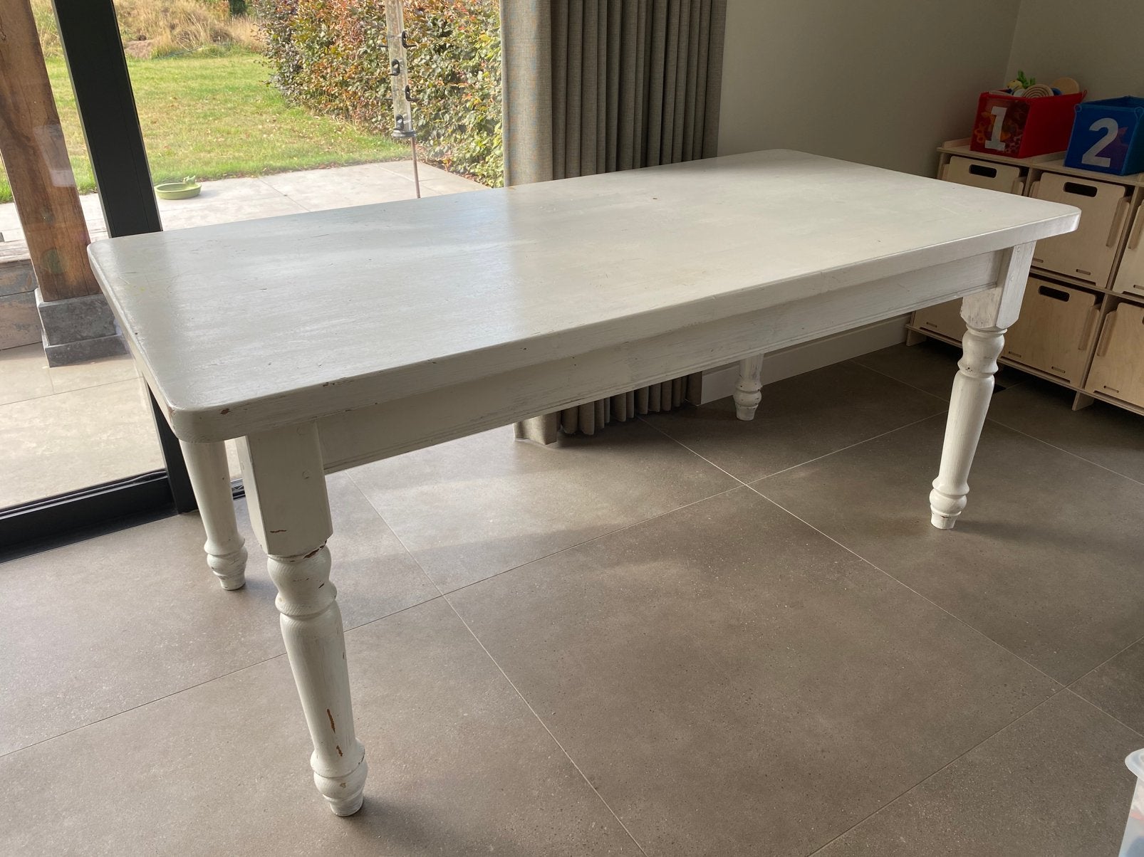 Gratis af te halen  tafel 90x 180 cm, Ophalen, Gebruikt, 50 tot 100 cm, Vijf personen of meer