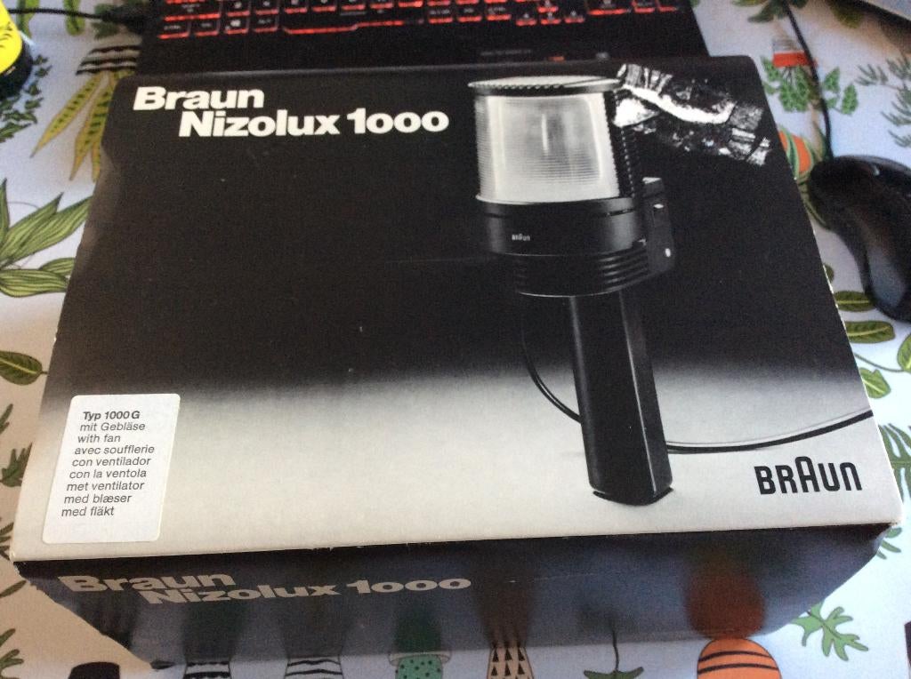 braun nizolux 1000 filmzon security light met ventilator, Ophalen of Verzenden, 1960 tot 1980