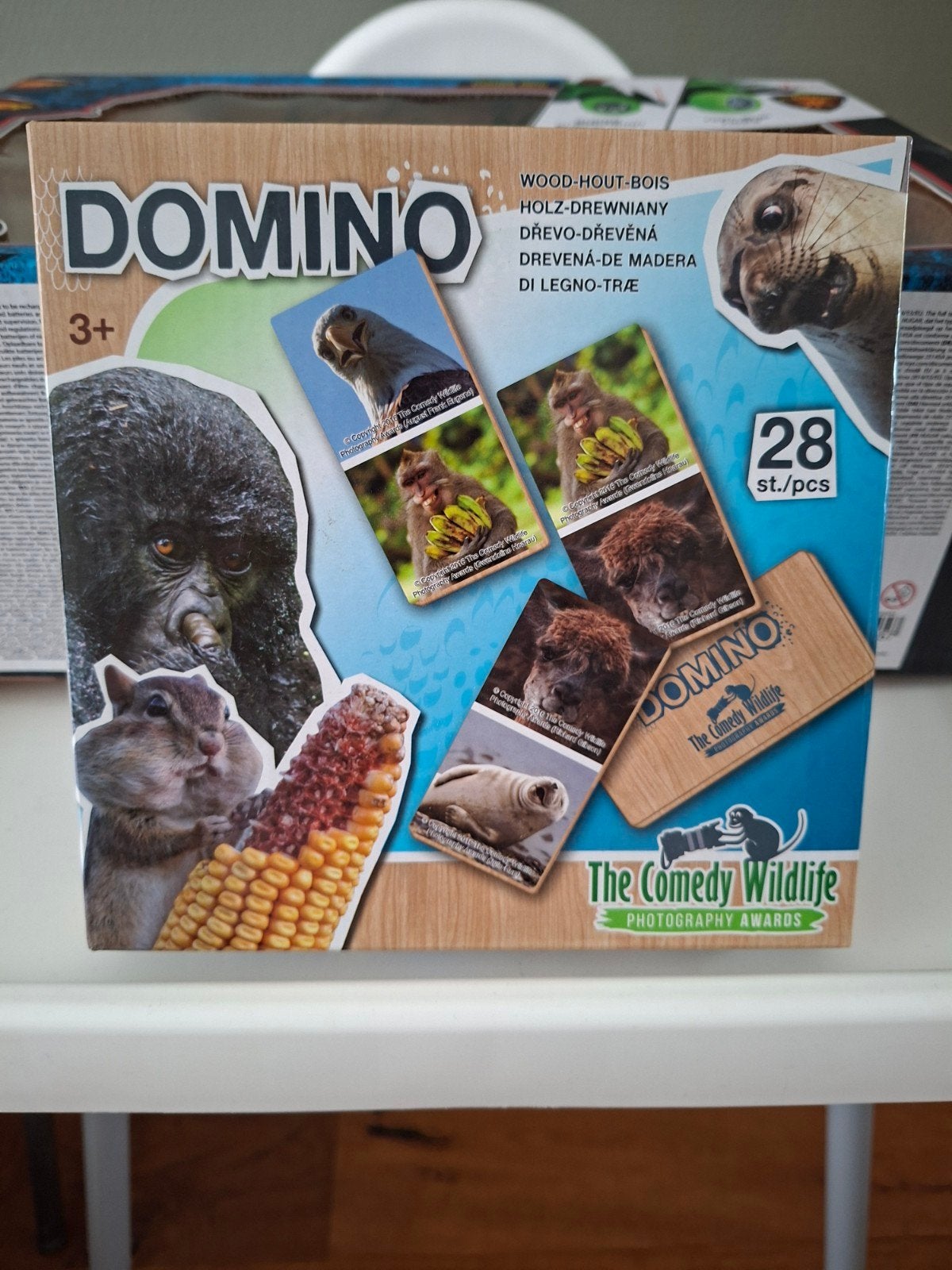 Partij wildlife houten dieren domino, Ophalen of Verzenden, Nieuw