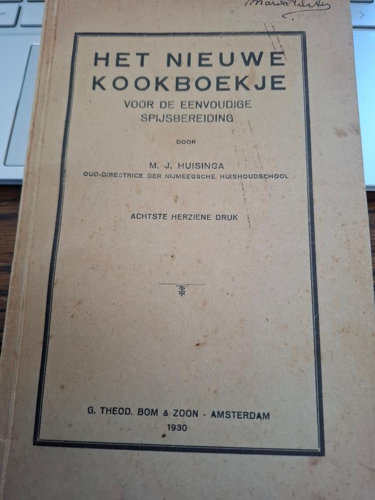 Het Nieuwe kookboekje 1930, Verzenden, Zo goed als nieuw, Overige gebieden