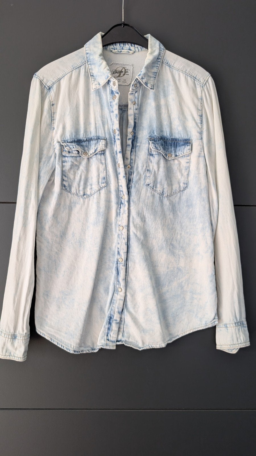 Soepele lichtblauwe spijkerblouse, Maat 38/40 (M), Ophalen of Verzenden, Zo goed als nieuw, Primark