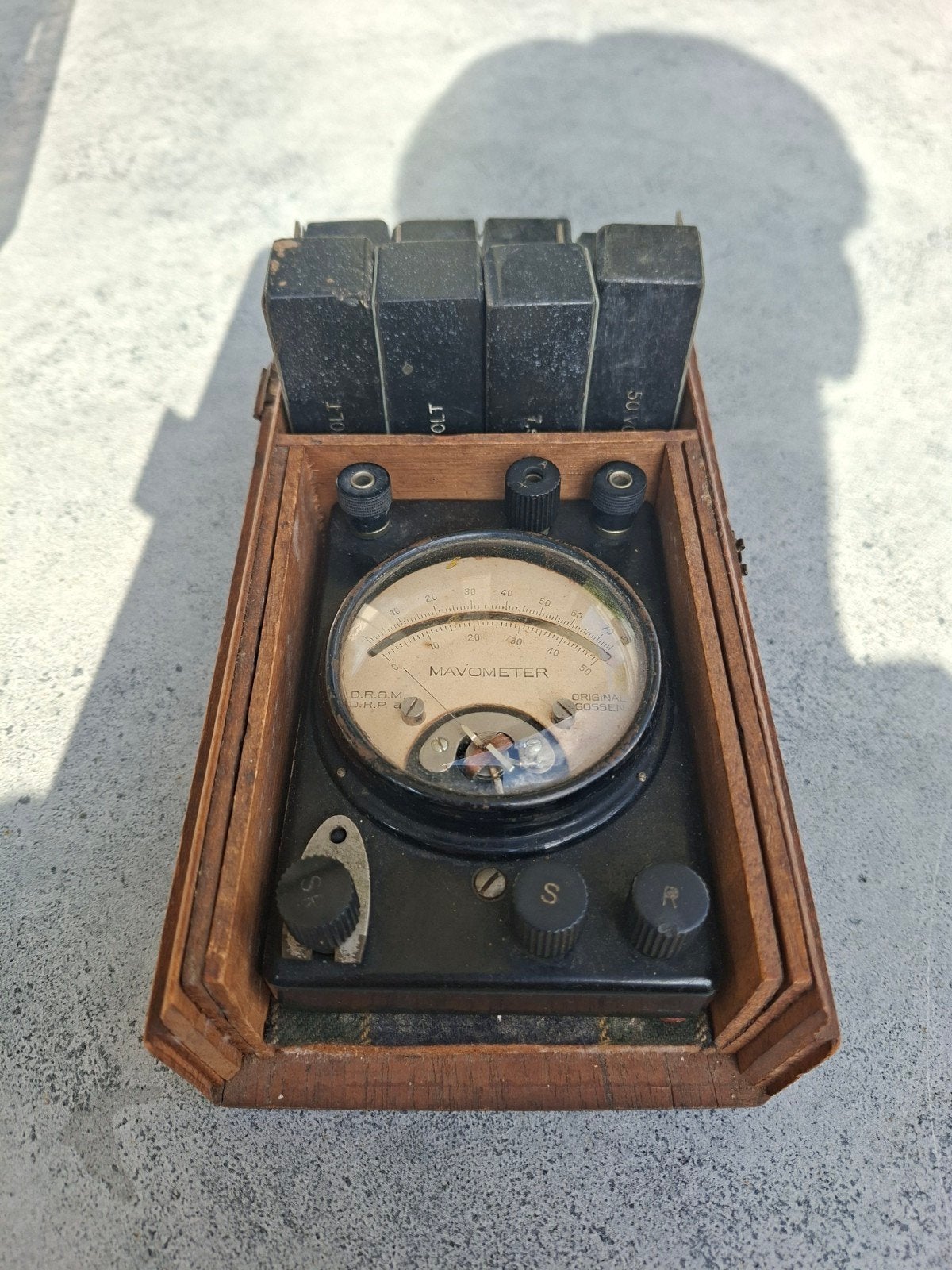Antieke Mavometer Multimeter in Houten Kist - Gossen, Ophalen of Verzenden