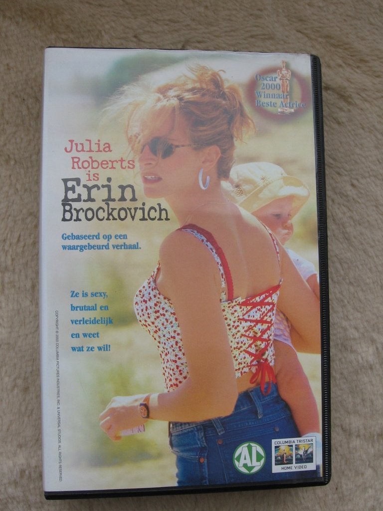 Erin Brockovich (videoband) - met Julia Roberts, Gebruikt, Alle leeftijden, Drama, Ophalen of Verzenden