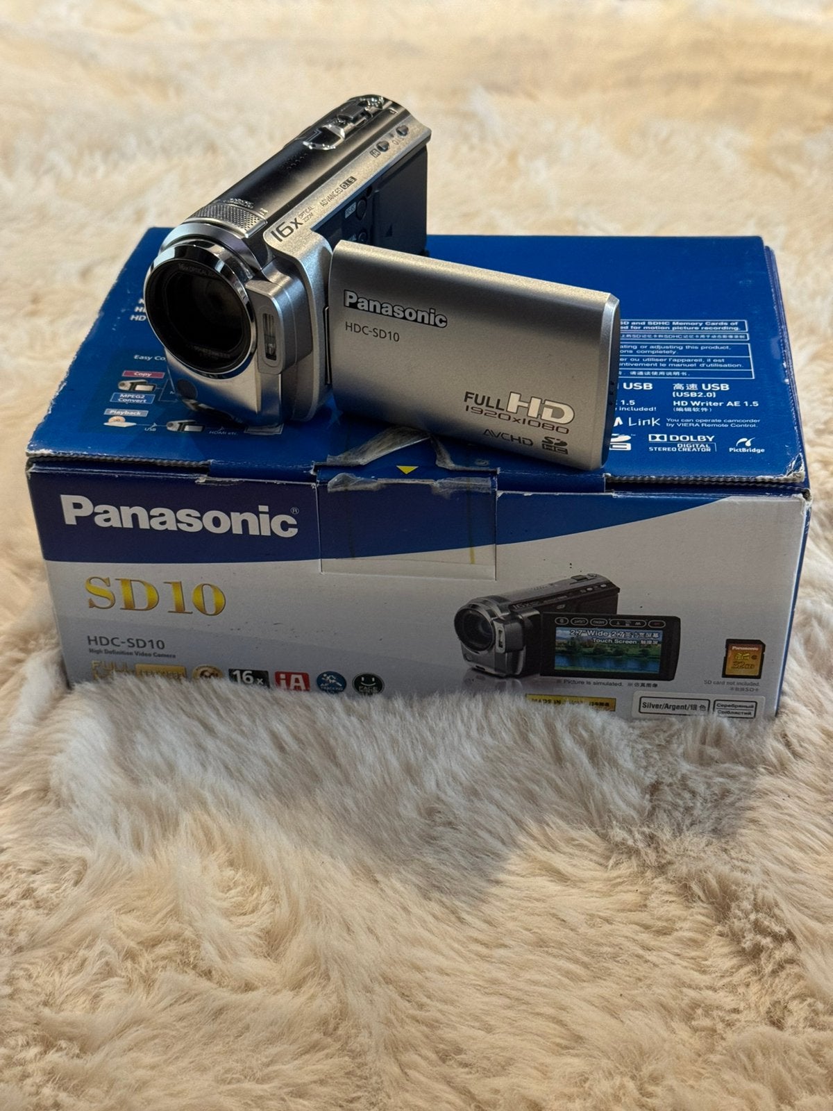 Panasonic HDC-SD10 Camcorder, Panasonic, 20x of meer, Ophalen of Verzenden, Zo goed als nieuw