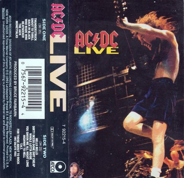 AC/DC muziek cassette live origineel 14 tracks Dolby, Gebruikt, Ducoso, 1 bandje, Ophalen of Verzenden