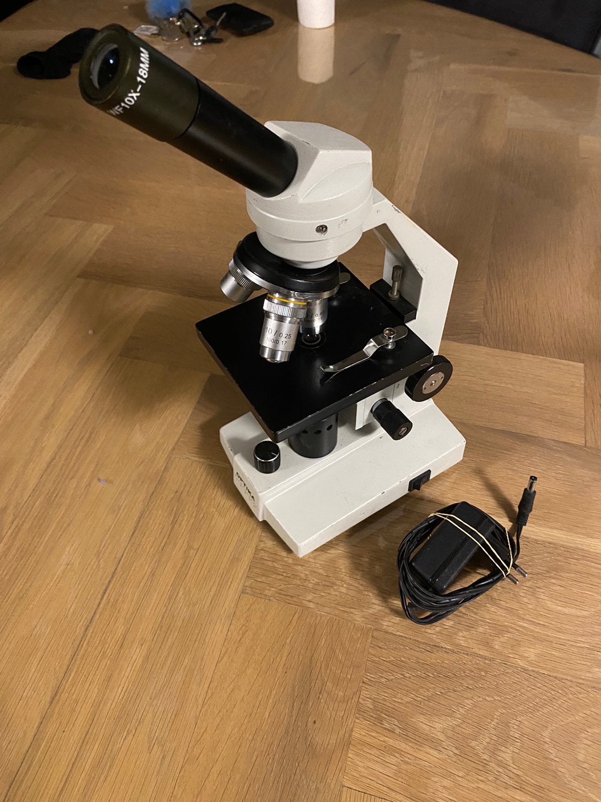 Optika microscope m-100fl-h made in italy, Ophalen of Verzenden, Zo goed als nieuw, Minder dan 400x