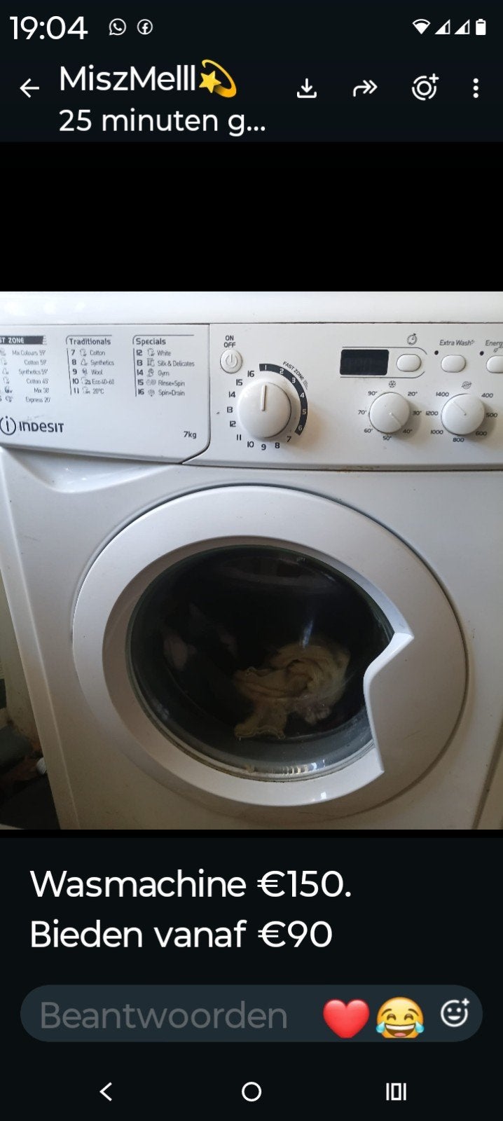 perfecte staat wasmachine, Ophalen of Verzenden, Zo goed als nieuw, 1200 tot 1600 toeren, Minder dan 85 cm