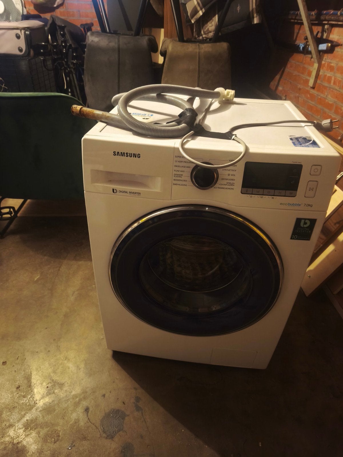 Samsung WW70J5426FW EcoBubble Wasmachine A++ (incl. nieuw ma, Ophalen