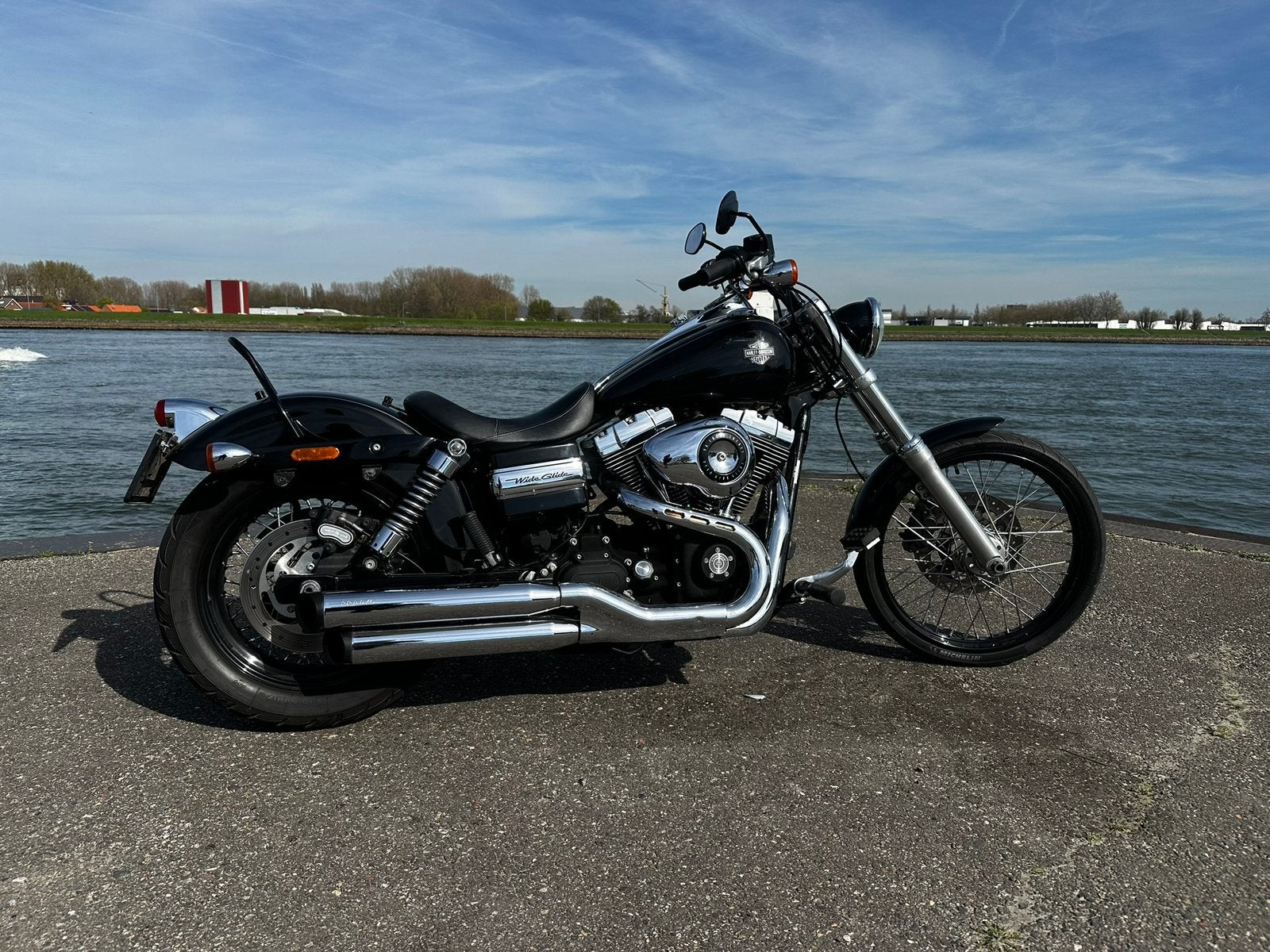 Harley Davidson FXDWG Dyna Wide Glide, 2 cilinders, Sportuitlaat, Chopper, Gebruikt