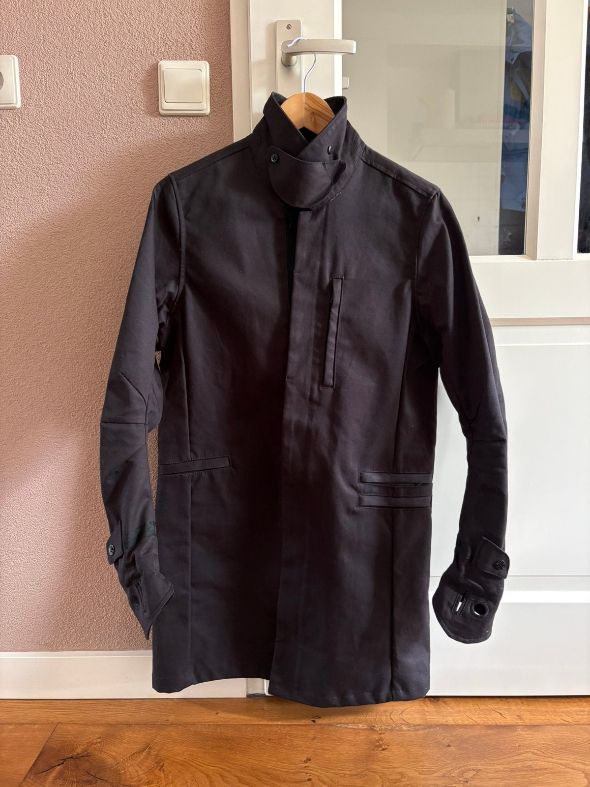 Denham Parka Jas (S), Ophalen of Verzenden, Zo goed als nieuw, Maat 46 (S) of kleiner, Zwart