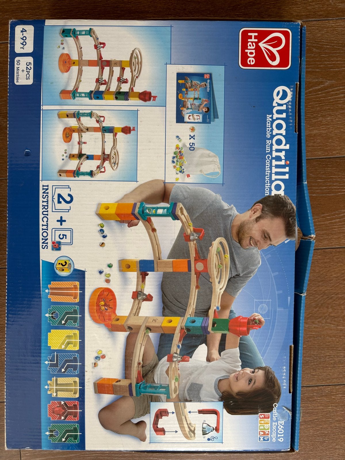 Hape Quadrilla knikkerbaan - Marble Run Construction, Kinderen en Baby's, Speelgoed | Educatief en Creatief, Zo goed als nieuw