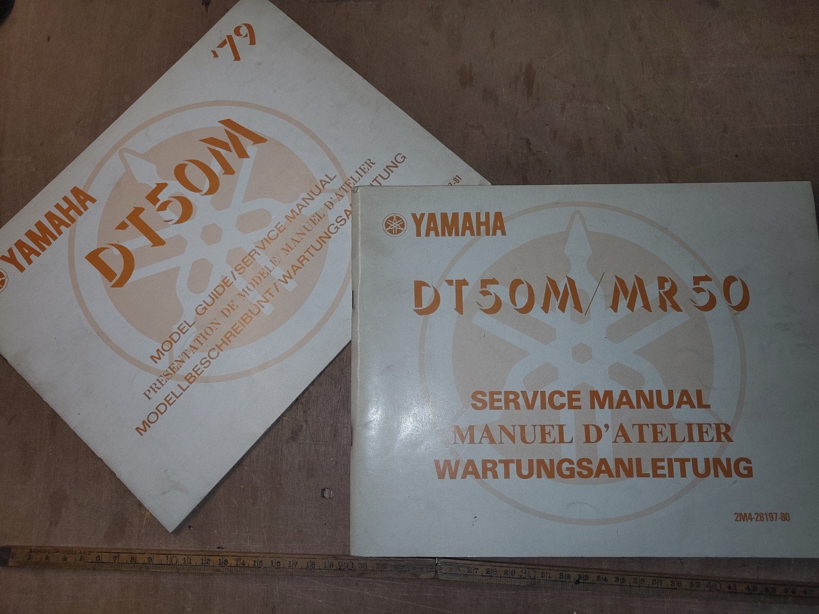 2x Yamaha Dt50M werkplaats handleiding '78-'79, Ophalen of Verzenden