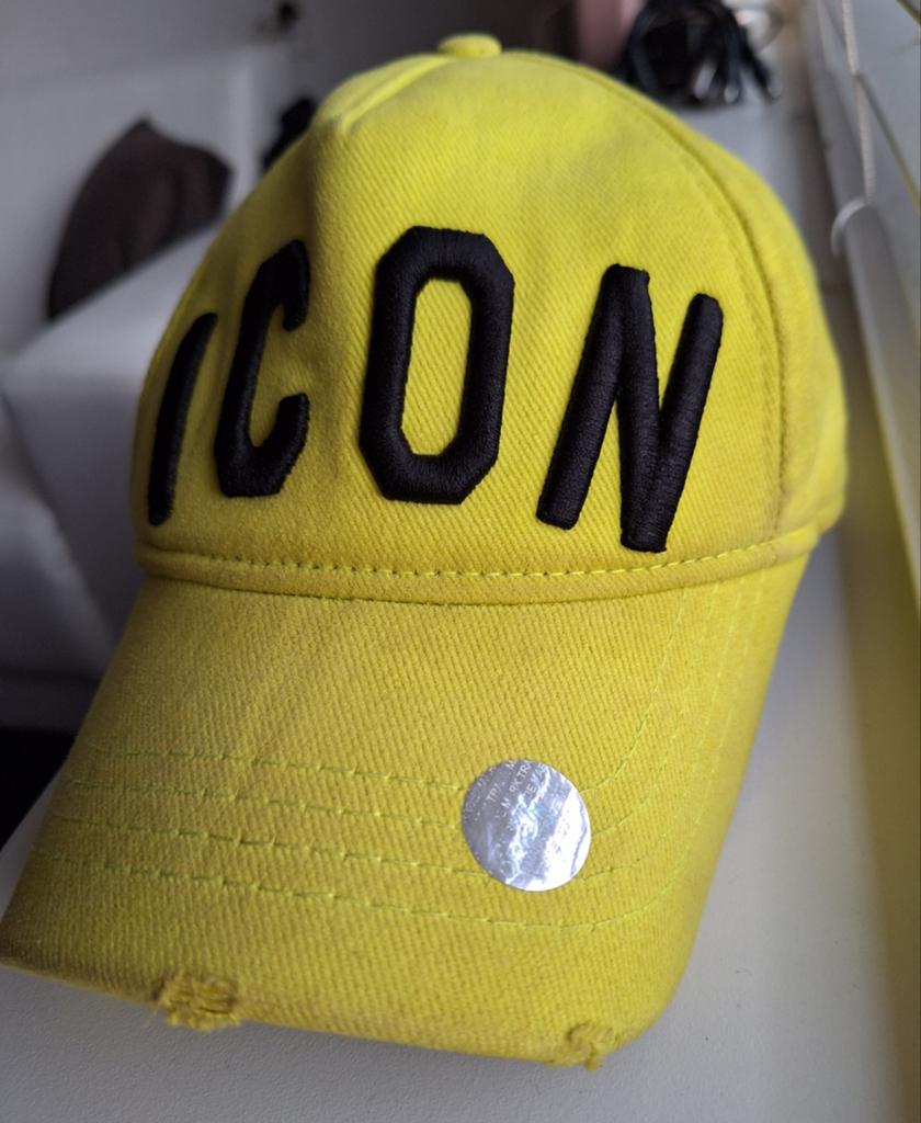 Dsquared2 ICON-CAP Geel, Kleding | Heren, Hoeden en Petten, Gedragen, Pet, One size fits all, Ophalen of Verzenden