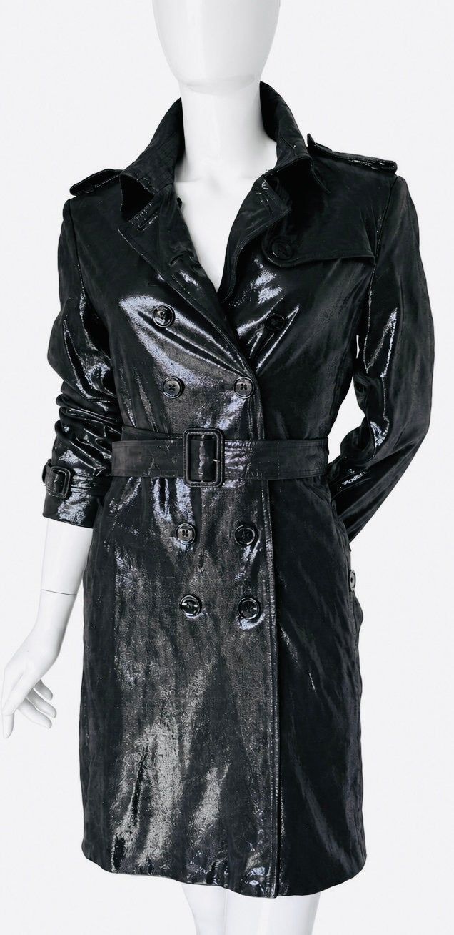 BURBERRY LAMSLEREN TRENCHCOAT, MAAT 36 NEW €3.700,- 💖💖💖, Ophalen of Verzenden, Zo goed als nieuw, Maat 36 (S), Zwart