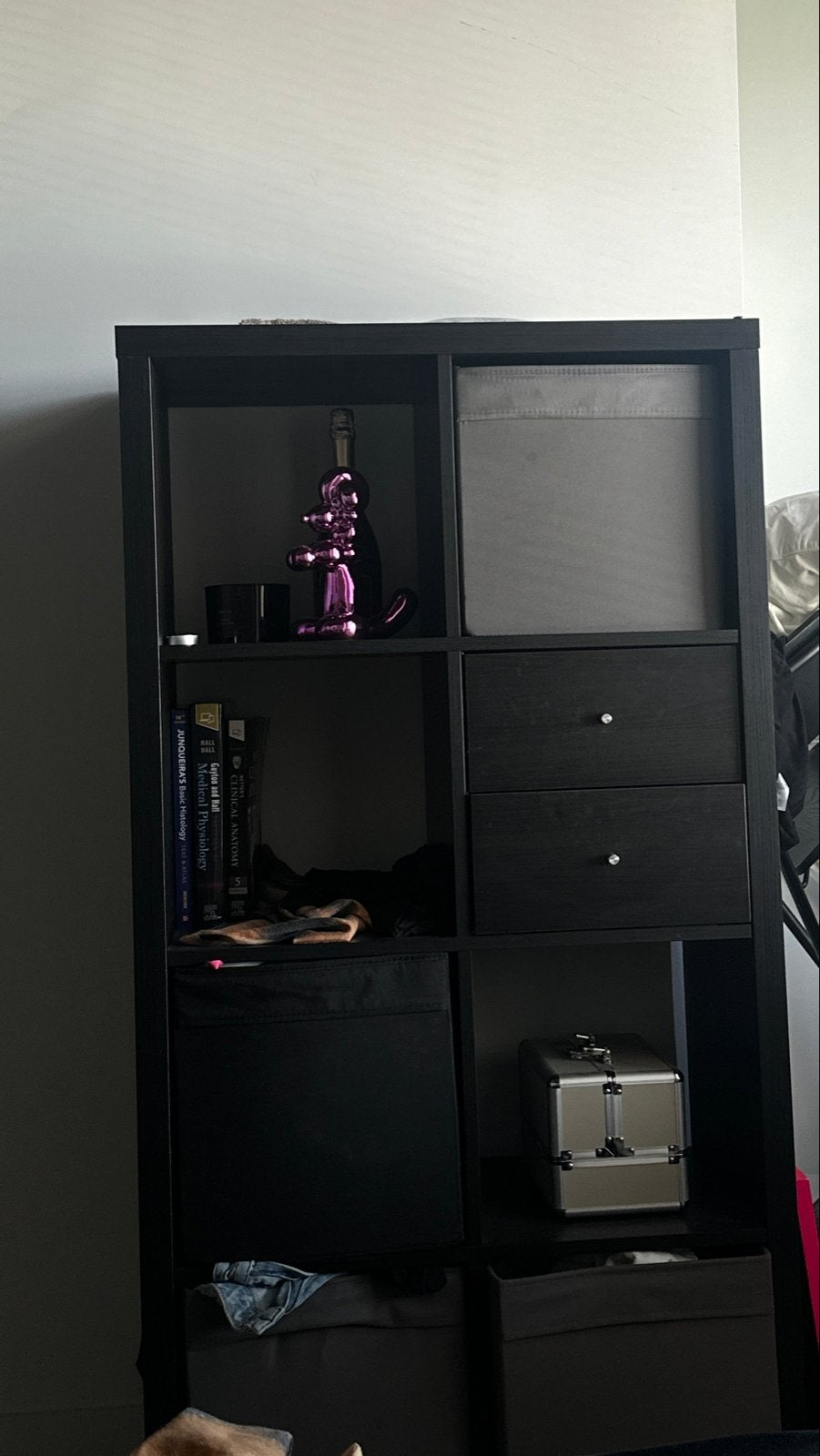 Kallax kast met lades en manden, Huis en Inrichting, Ophalen, Overige materialen, Gebruikt, 50 tot 100 cm